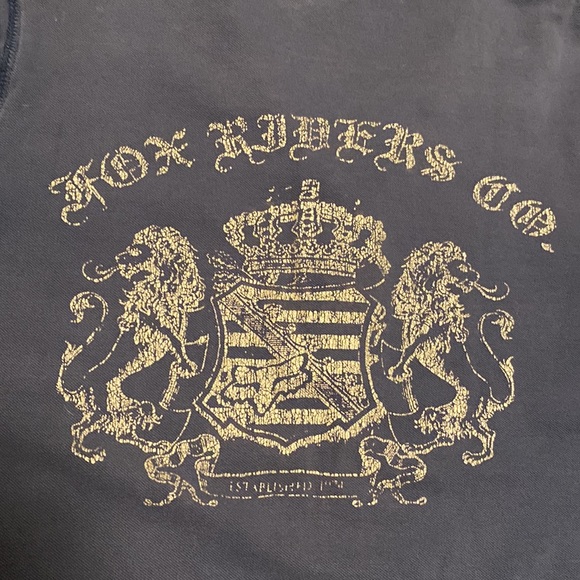 Vintage Fox Racing Short Sleeve Polo in Blue with Silver Graphics Size Medium - Picture 5 of 12